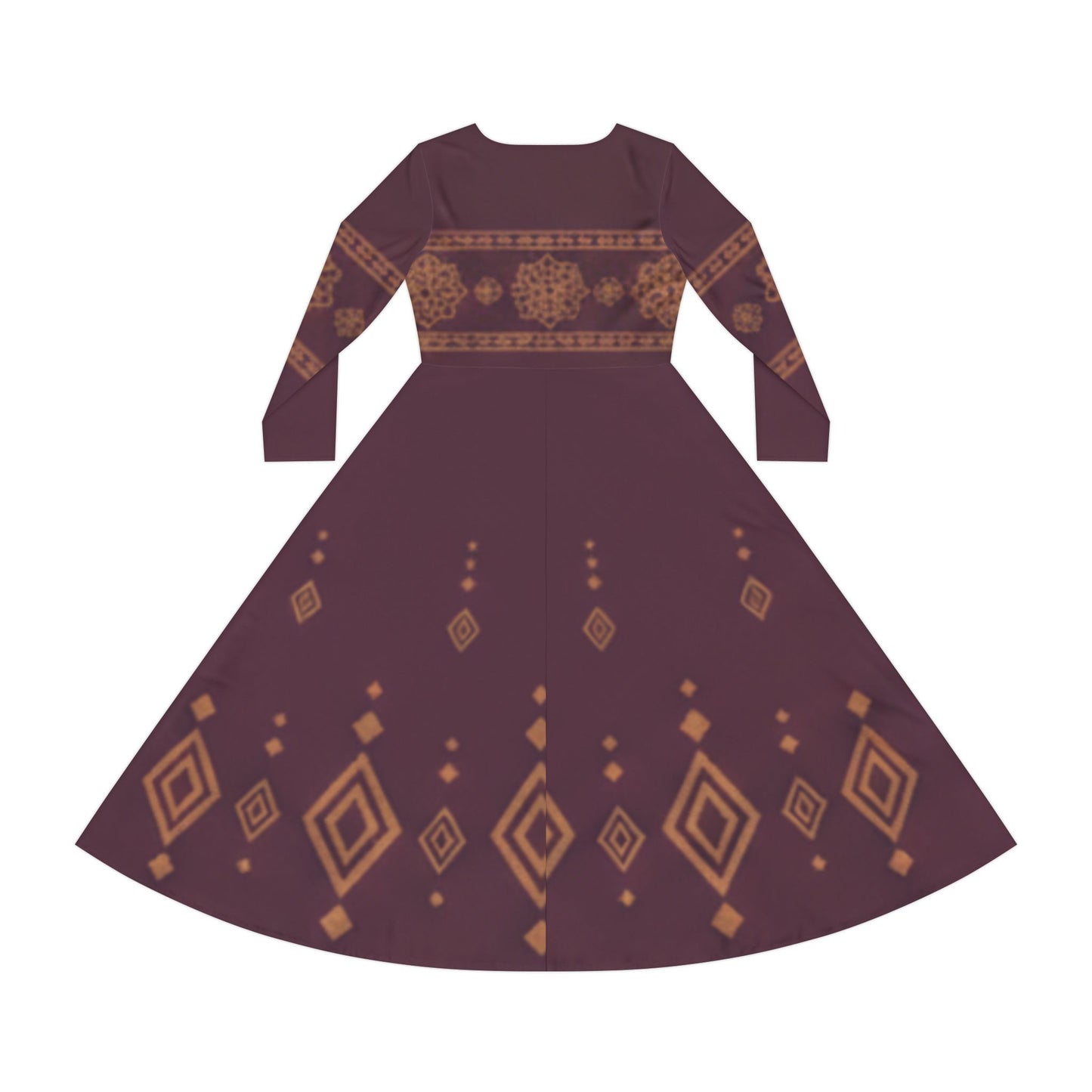 Dance Dress - Ornament Maroon