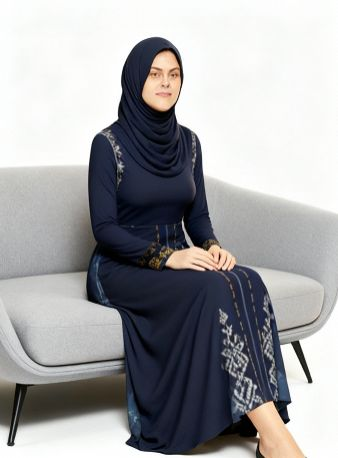 Dance Dress - Gradual Blue Lining