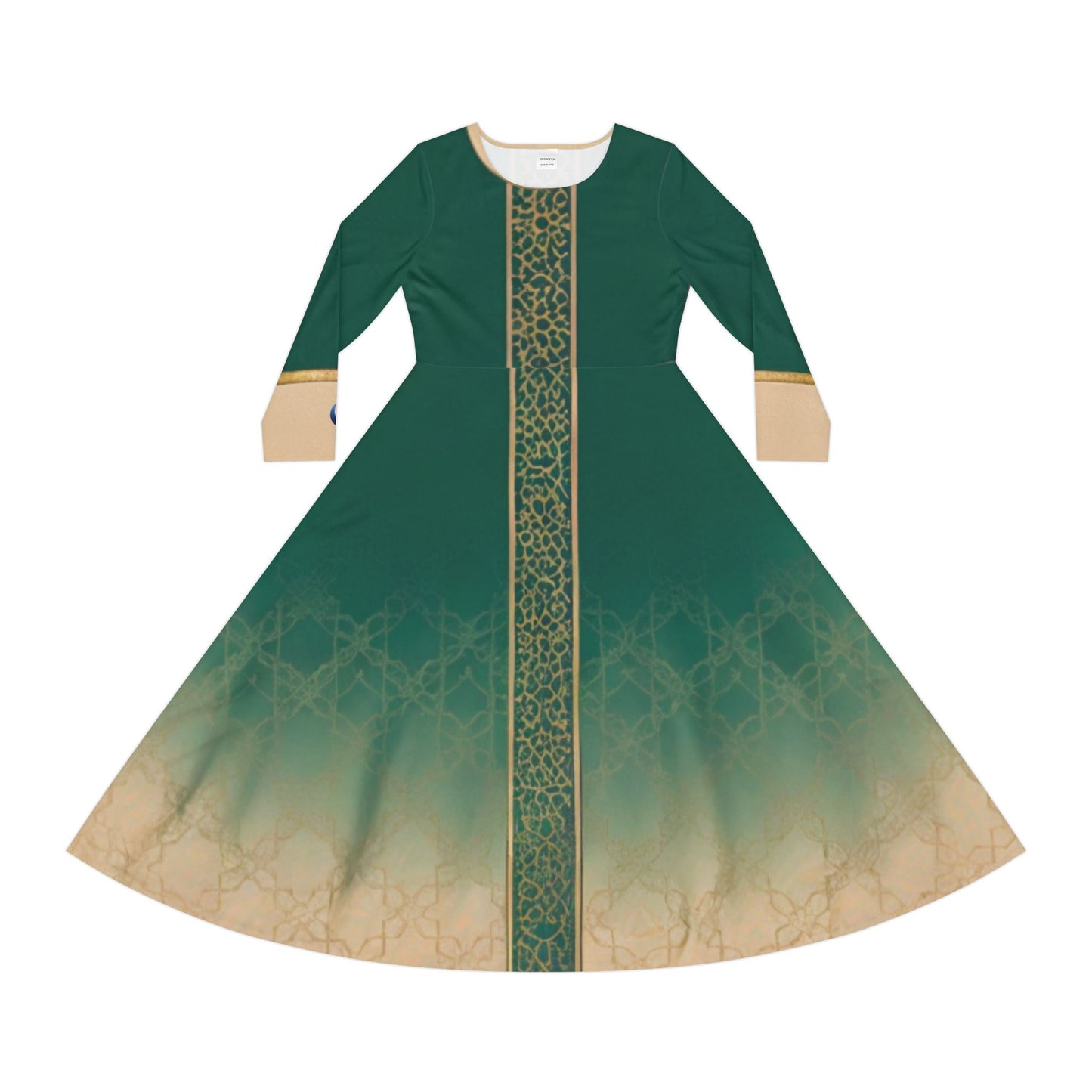 Elegant Women's Long Sleeve Dance Dress, Perfect for Events, Parties, Recitals, Celebrations, Festival Attire