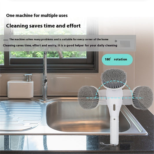 8 In 1 Display Screen The Third Gear Rotatable Night Light Multifunctional Waterproof Wireless Cleaning Brush