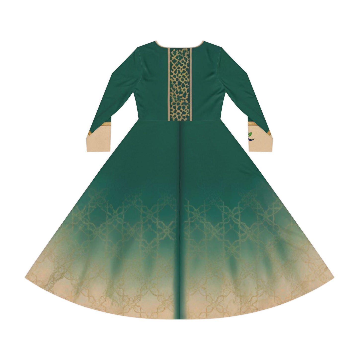 Elegant Women's Long Sleeve Dance Dress, Perfect for Events, Parties, Recitals, Celebrations, Festival Attire