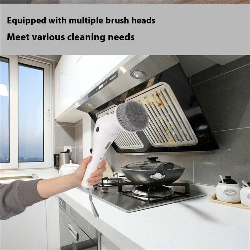 8 In 1 Display Screen The Third Gear Rotatable Night Light Multifunctional Waterproof Wireless Cleaning Brush