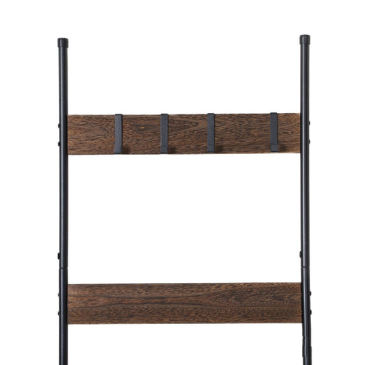 Wooden Wall Towel Rack For Living Room Blanket Ladder